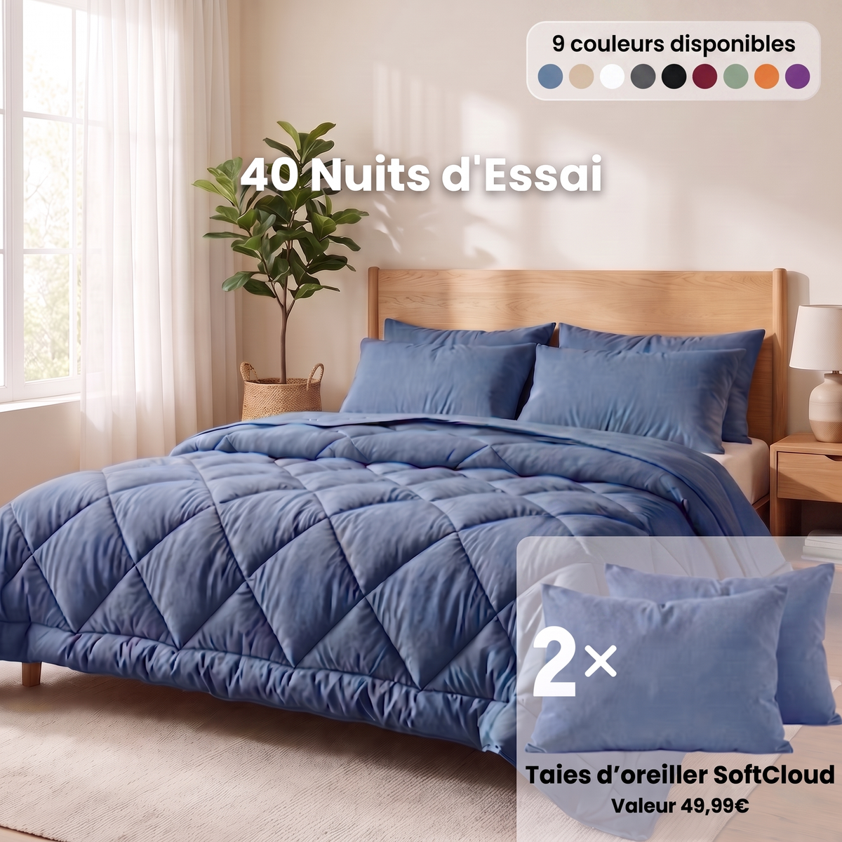 Couette EasySleep 2 en 1 qui élimine le besoin de draps